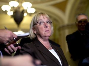 In this July 8, 2015, file photo, Sen. Patty Murray, D-Wash., looks to members of the media as she and other Senate Democrats speak to media after a policy luncheon on Capitol Hill in Washington, July 8, 2015  (Photo: Carolyn Kaster/AP) 
