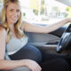 Pregnant woman in drive thru