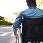 Man with spinal cord injury and infertility in a wheelchair