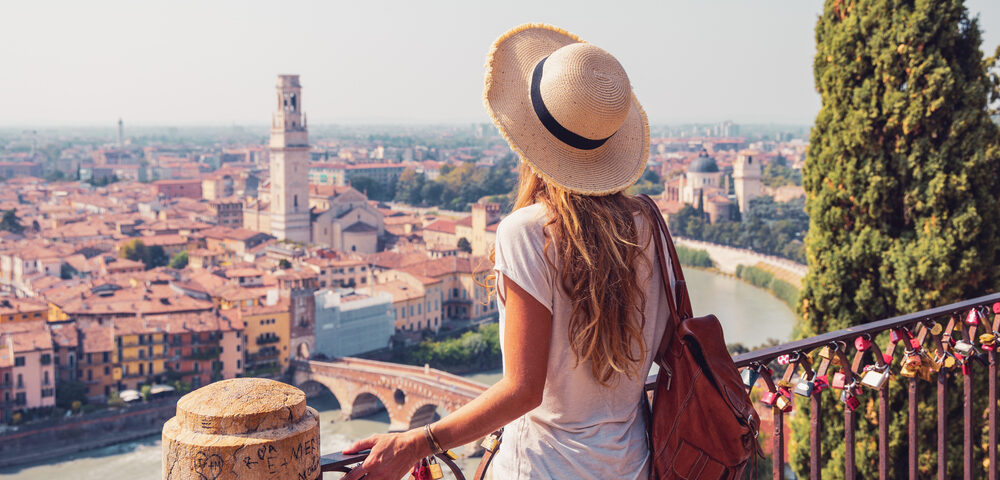 Woman in Italy