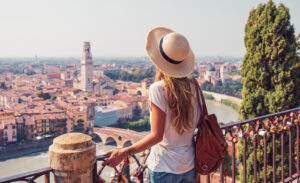 Woman in Italy