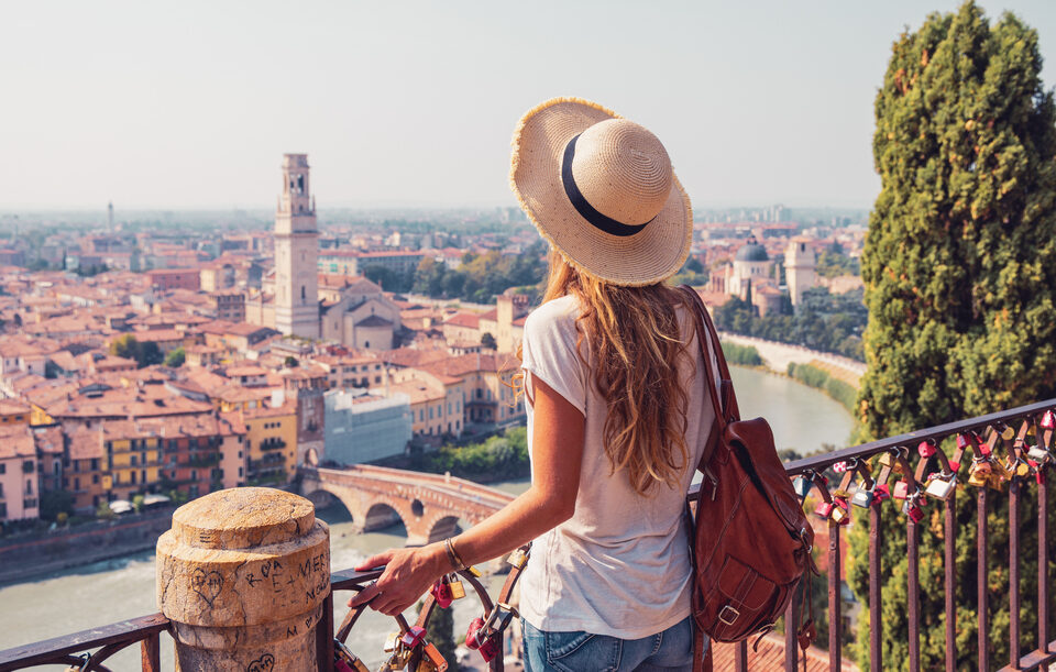 Woman in Italy