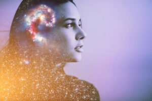 Woman's brain illuminated