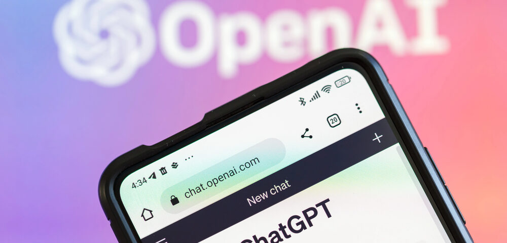 ChatGPT on an iphone