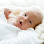 Newborn baby born from embryo donation